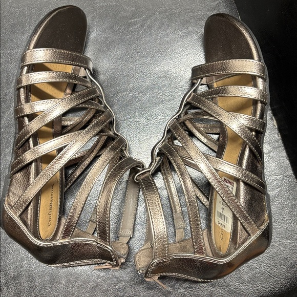Croft & Barrow, Baroque metallic, Rose Gold, Gladiator Sandals, 8 - Picture 6 of 8